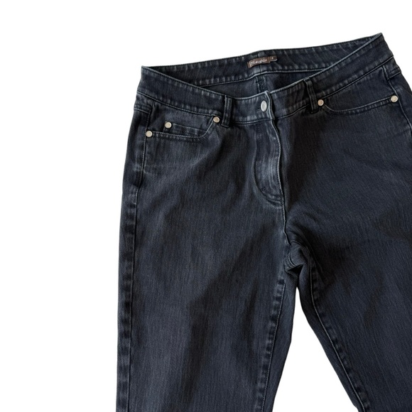 J. McLaughlin Black Mid Rise Stretch Straight Leg Jeans - Picture 7 of 14